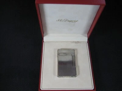 S.T Dupont Feuerzeug Lighter  Silber Montparnasse Linie 2 Full Set  Garantie - Bild 1 von 4
