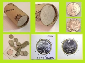 2016 FIFTY YEARS 20c UNCIRCULATED UNC Taken from mint roll - Picture 1 of 11