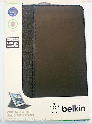 BELKIN SAMSUNG GALAXY NOTE 10.1 CINEMA LEATHER FOLIO W/STAND - F8M456TTC0 Foto 1 de 4