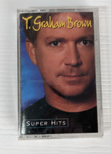 Super Hits T. Graham Brown Cassette May-1995 Columbia new sealed cracked case