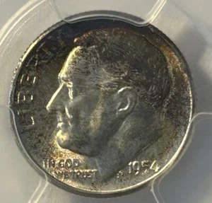 1954-S Roosevelt Dime MS67 * Nice Toning - Picture 1 of 2