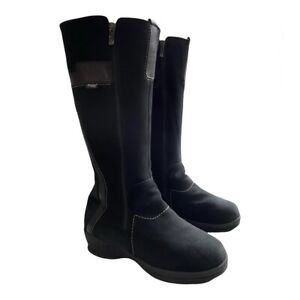 Pajar Black Suede Faux Fur  Lined Waterproof Winter Snow Boots Sz. 11