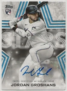 JORDAN GROSHANS 2023 Topps Series 2  Baseball Stars RC Autograph  Miami Marlins - Picture 1 of 2