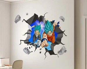 Dragon Ball Z 3D WALL EXPLOSION Decal Wall Sticker Decor Art - Picture 1 of 4