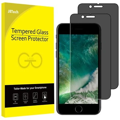 Protector de pantalla de privacidad JETech para iPhone 8 Plus y iPhone 7 Plus, paquete de 2 Foto 1 de 4