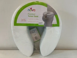 Elevador de asiento de inodoro acolchado elevado Nova de 4" para tu superficie de vinilo Tush 2630R - Imagen 1 de 5