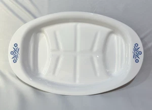 Vintage Corning Ware 16" Oval Roaster Cornflower Blue P-19 Platter READ DESCRIPT - Picture 1 of 9