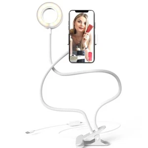 Bower 24-Inch Flexible LED Ring Light Desk clip - Multiple Brightness Settings - Picture 1 of 8