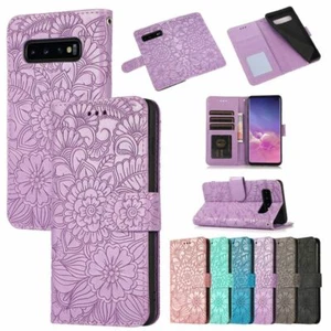 Flower Leather Wallet Phone Case for Huawei P30 P20 P40 Y6P Y7P Honor 9A P Smart - Picture 1 of 18