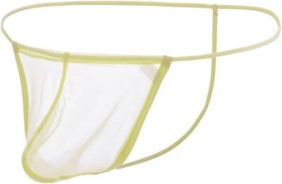 Tangas masculinas sexy de malha lingerie elástica fio dental fio dental masculino roupa íntima macia - Imagem 1 de 4