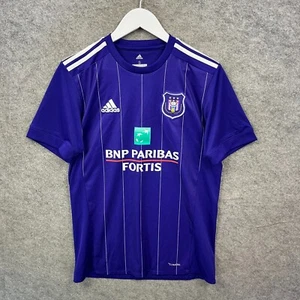 Camiseta de fútbol Anderlecht para hombre pequeña púrpura Adidas Jersey Kit Top 2017/2018 - Imagen 1 de 12