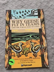 Why GEESE fly In Teams Asian Folktale Adapted For Radio Play KATHRYN e. LEWIS - Picture 1 of 4