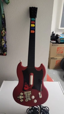Guitar Hero Gibson SG Red Octane Wired Controller Playstation 2 PS2 PSLGH Tested - Image 1 of 3
