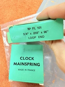 Miscellaneous Clock Parts Lot 30 France Mainspring 3/4 96” - Picture 1 of 2