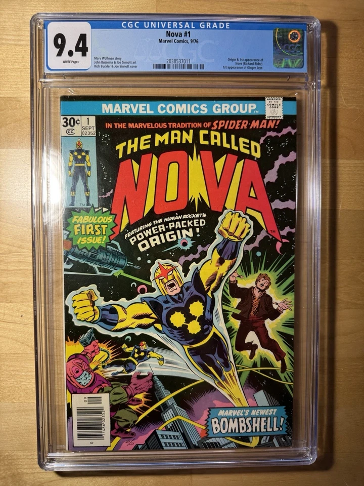 Nova #1 Newsstand Variant (Marvel Comics September 1976)