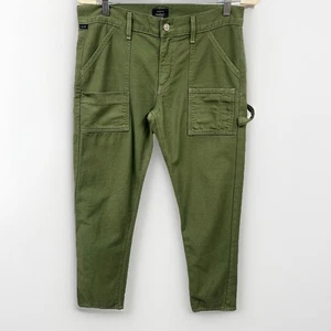 Citizens of Humanity Pants Womens 27 Green Workwear Cargo Utility Pockets USA - Picture 1 of 21