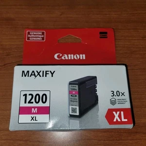 Cartouche d'encre magenta haut rendement Canon MAXIFY PGI-1200XL M authentique - Photo 1/1