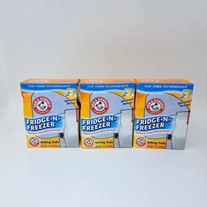 3  PACK Arm & Hammer Baking Soda Fridge-n-Freezer Odor Absorber, 14 oz Each box - Picture 1 of 6