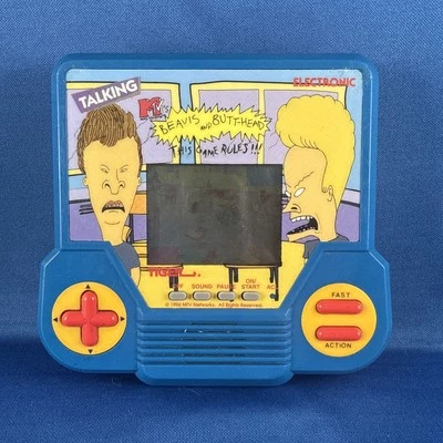 MTV Beavis and Butthead 1994 Tiger Electronics Handheld LCD Game Works - Tested - Image 1 of 4