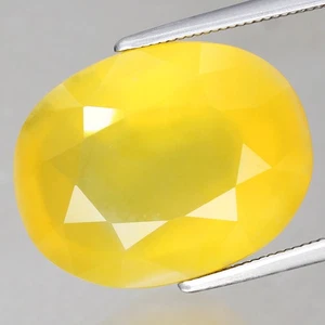 9,35 quilates ovalado 17,2 x 13,4 mm ¡100 % sin tratar! Ópalo amarillo natural, piedra preciosa de África - Imagen 1 de 4