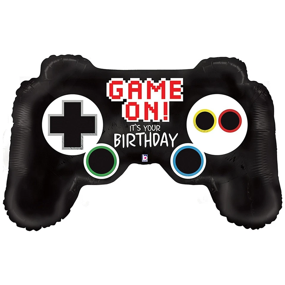 XL 36" Game On! Controlador de videojuegos It's Your Birthday globo de aluminio Mylar Foto 1 de 2