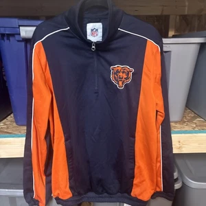 Chicago Bears NFL Team Apparel Herren LRG Quarter Zip Pullover Sweatshirt LNC - Bild 1 von 4