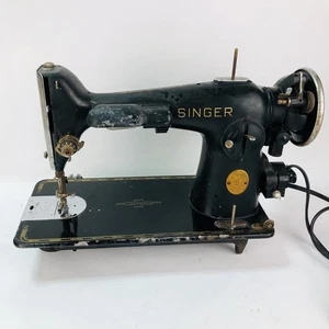 Pédale pied machine à coudre Singer Featherweight 201 ancien vintage années 40 moteur fonctionne - Photo 1/19