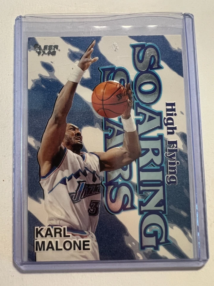 K11,145 - 1997-98 Fleer High Flying Soaring Stars #13 Karl Malone - Image 1 of 1