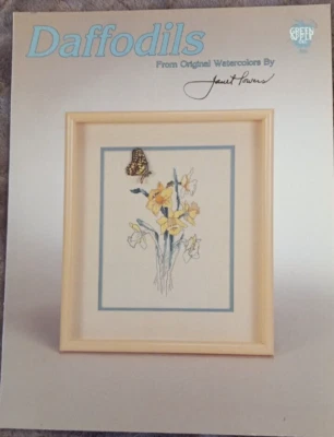 Counted Cross Stitch Pattern - Daffodils - Green Apple Co. - Janet Powers - 1986 - Image 1 of 2