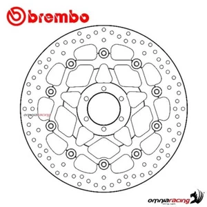 Brembo Bremsscheibe Serie Oro Vorderseite Aprilia Tuono V4 1100 Factory 17> - Picture 1 of 10