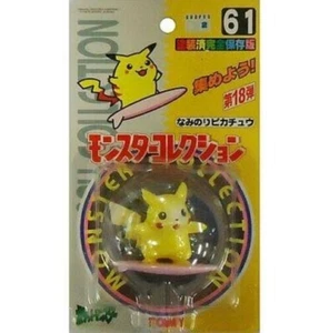 Figure Surfing Pikachu Pokemon TOMY Monster Collection No.61 F/S FEDEX - Picture 1 of 2