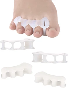 2 Pair Bunion Toe Separators Toe Spacers for Feet Women Men to Correct Their Toe - Picture 1 of 12