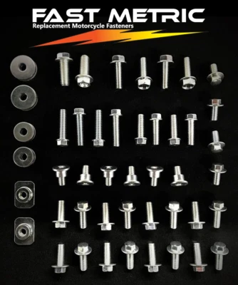 62pc Yamaha Fastener Kit TTR WR 125 200 225 230 250 fender engine frame - Image 1 of 4