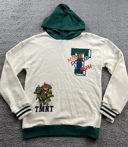 Boy's Size XL Teenage Mutant Ninja Turtles Fleece Pullover Sweatshirt Ivory - Picture 1 of 9
