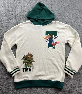 Boy's Size XL Teenage Mutant Ninja Turtles Fleece Pullover Sweatshirt Ivory - Image 1 of 4