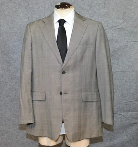 John W. Nordstrom Loro Piana Wollblazer Herren 42R Grau Glenn Karo Sport Jacke - Bild 1 von 22