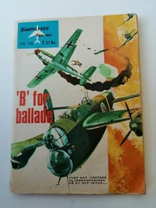 "Kampflyver Serien" no 108,1966."B" FOR BALLADE. Danish pocket book. - Picture 1 of 6