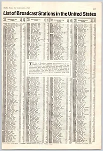 1927 Magazine Print Article List of Broadcast Stations in the United States - Picture 1 of 2