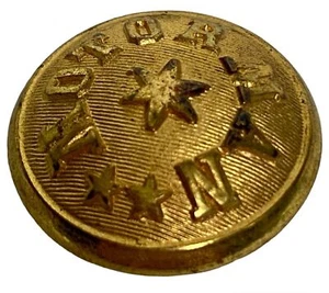 Vintage Motorman Railroad way Uniform Coat Button Goldtone Marked Extra Quality - Picture 1 of 5