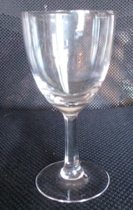 Kusak Cut Glass Works CRYSTAL CLASSICl Classic Clear Goblet 6 sided stem 40E - Picture 1 of 4