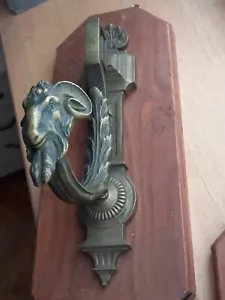 curtain stands. vintage. bronze oak vintage. ram head - Picture 1 of 7