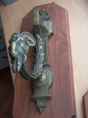 soportes cortinas. vintage. roble bronce vintage. cabeza ram Foto 1 de 4
