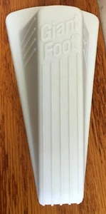 "Giant Foot" Premium Rubber Doorstop 7" x 3-1/2" x 2" White U.S.A. New No Pkg. - Picture 1 of 3