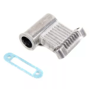 metal Exhaust Connector Manifold Part 02031 Silver for HSP 1:10 Nitro RC Car etc - Picture 1 of 6