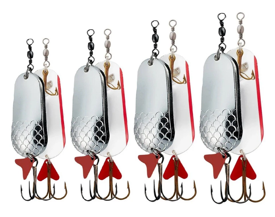 DAM Effzett FZ Twin Spoon Silber / Silber Blinker Kunstköder - Bild 1 von 1