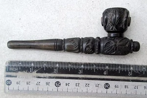 ¡Único! Pipa para fumar Yao Mien Hill Tribe de madera de 5 pulgadas 100% HECHA A MANO - Imagen 1 de 4