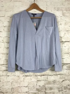 NUEVO KIIND OF Top de Mujer Lavanda Manga Larga Talla XS Cuello en V con Bolsillo Nuevo con Etiquetas - Imagen 1 de 8