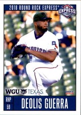 2018 Round Rock Express Choice 9 Deolis Guerra San Felix Venezuela Baseball Card