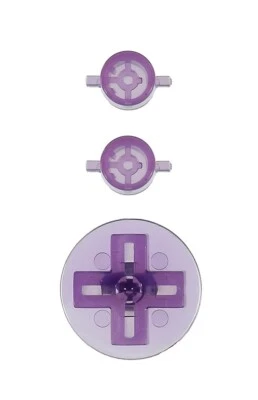 HOSKINSON INDUSTRIES Nintendo NES-004 Controller Buttons Replacement [Clear Purple]
