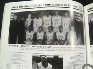 2004 Ohio Jungen Basketball-Turnierprogramm mit 2003 Ergebnissen LeBron James Bewertung - Bild 1 von 6